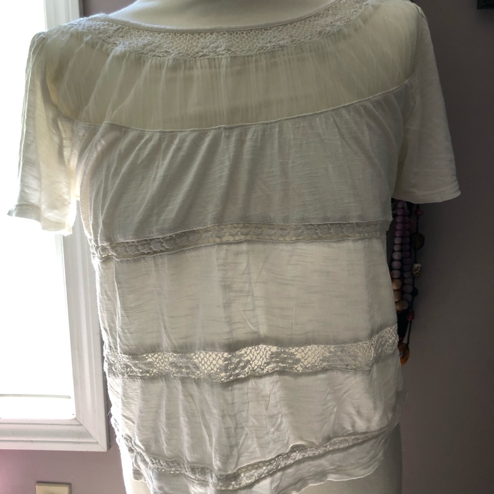 White lace top